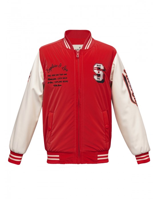 Boys Jacket Sporty Candy Red